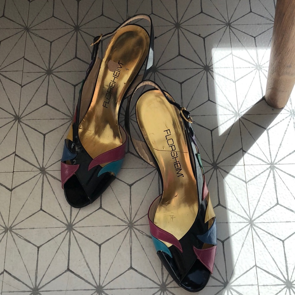 Vintage Leather 80s Heels